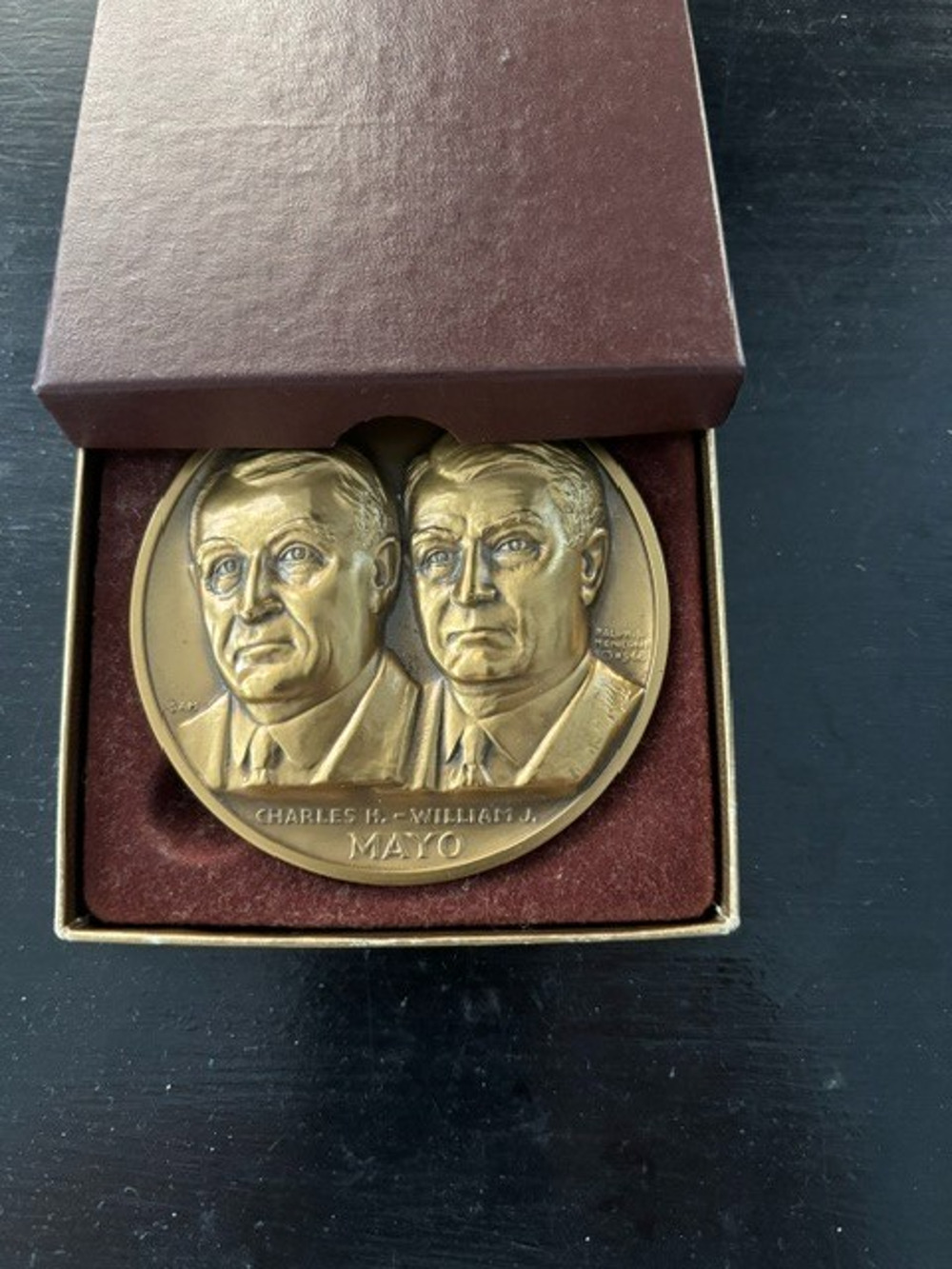 1985 Mayo Clinic Jacksonville FL Groundbreaking Bronze Medal In Box MACO Rare